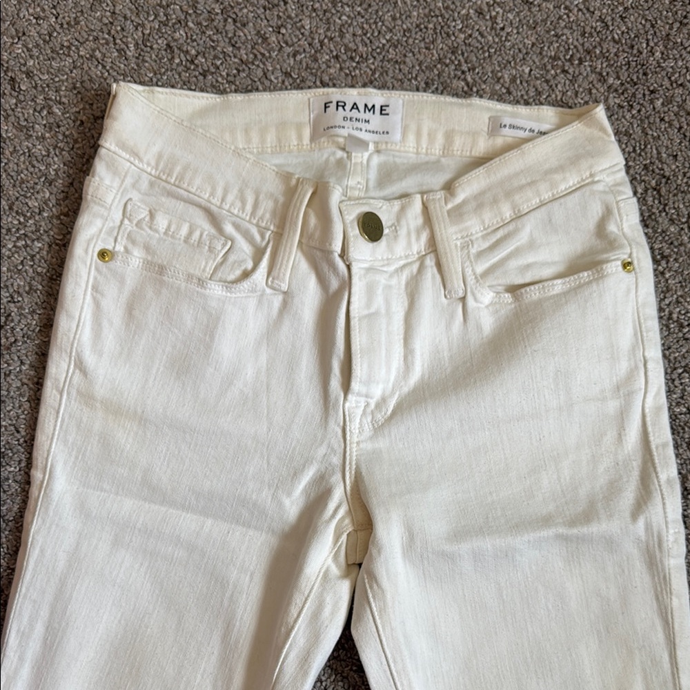 Frame Denim Women's White Denim Jeans